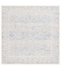 Safavieh Ebony Blue / Ivory EBN102 6 ft. X 6 ft. Square Rug