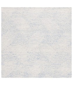 Safavieh Ebony Blue / Ivory EBN105 6 ft. X 6 ft. Square Rug