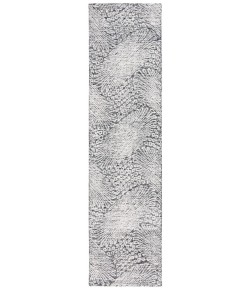 Safavieh Ebony Black / Ivory EBN105 2 ft. 3 in. X 9 ft. Runner Rug