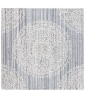 Safavieh Ebony Grey / Ivory EBN106 6 ft. X 6 ft. Square Rug