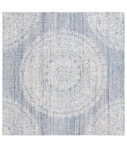 Safavieh Ebony Blue / Ivory EBN106 6 ft. X 6 ft. Square Rug