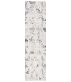 Safavieh Ebony Grey / Ivory EBN110 2 ft. 3 in. X 9 ft. Runner Rug