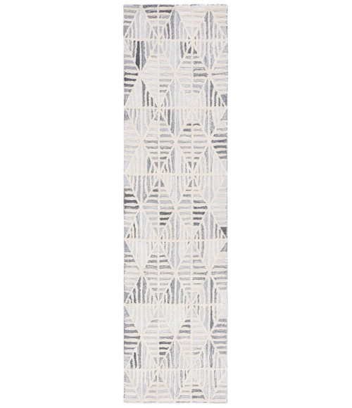 Safavieh Ebony Grey / Ivory EBN110 2 ft. 3 in. X 9 ft. Runner Rug