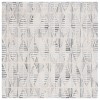 Safavieh Ebony Grey / Ivory EBN110 6 ft. X 6 ft. Square Rug