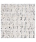 Safavieh Ebony Grey / Ivory EBN110 6 ft. X 6 ft. Square Rug