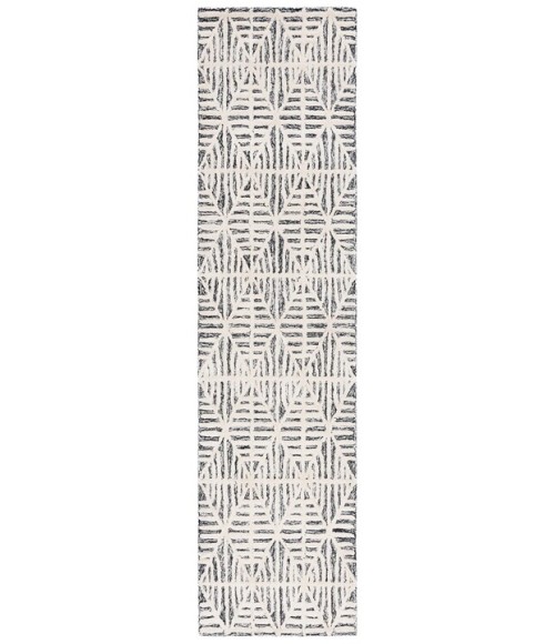 Safavieh Ebony Black / Ivory EBN110 2 ft. 3 in. X 9 ft. Runner Rug