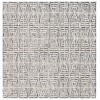 Safavieh Ebony Black / Ivory EBN110 6 ft. X 6 ft. Square Rug