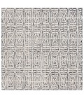 Safavieh Ebony Black / Ivory EBN110 6 ft. X 6 ft. Square Rug