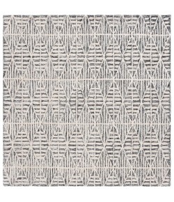 Safavieh Ebony Black / Ivory EBN110 6 ft. X 6 ft. Square Rug