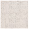 Safavieh Ebony Grey / Ivory EBN111 6 ft. X 6 ft. Square Rug