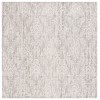 Safavieh Ebony Grey / Ivory EBN112 6 ft. X 6 ft. Square Rug