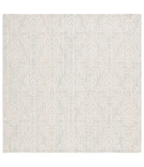 Safavieh Ebony Light Blue / Ivory EBN112 6 ft. X 6 ft. Square Rug
