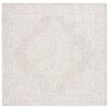 Safavieh Ebony Light Grey / Ivory EBN113 6 ft. X 6 ft. Square Rug