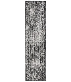 Safavieh Ebony Black / Ivory EBN114 2 ft. 3 in. X 9 ft. Runner Rug