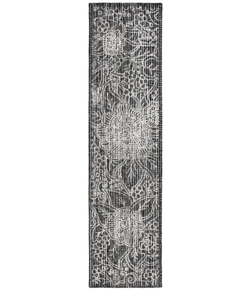 Safavieh Ebony Black / Ivory EBN114 2 ft. 3 in. X 9 ft. Runner Rug
