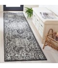 Safavieh Ebony Black / Ivory EBN114 2 ft. 3 in. X 9 ft. Runner Rug