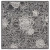 Safavieh Ebony Black / Ivory EBN114 6 ft. X 6 ft. Square Rug