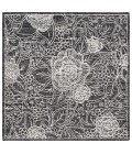 Safavieh Ebony Black / Ivory EBN114 6 ft. X 6 ft. Square Rug