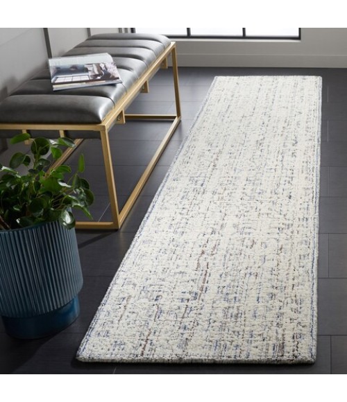 Safavieh Ebony Blue / Ivory Rug EBN115 2 ft. 3 in. X 9 ft. Runner - Rugs Town Safavieh Ebony Blue / Ivory EBN115 2 ft. 3 in. X 9 ft. Runner Rug
