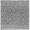 Safavieh Ebony Silver / Black EBN204 6 ft. X 6 ft. Square Rug