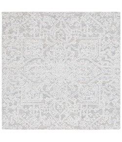 Safavieh Ebony Grey / Ivory EBN205 6 ft. X 6 ft. Square Rug