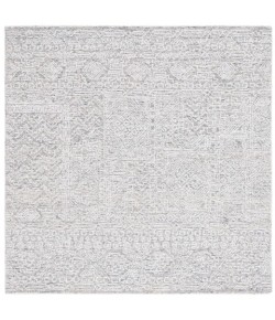 Safavieh Ebony Grey / Ivory EBN207 6 ft. X 6 ft. Square Rug