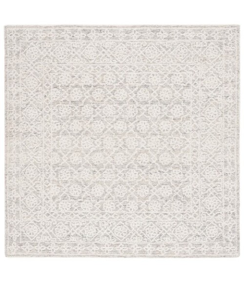 Safavieh Ebony Grey / Ivory Rug EBN208 6 ft. X 6 ft. Square - Rugs Town Safavieh Ebony Grey / Ivory EBN208 6 ft. X 6 ft. Square Rug