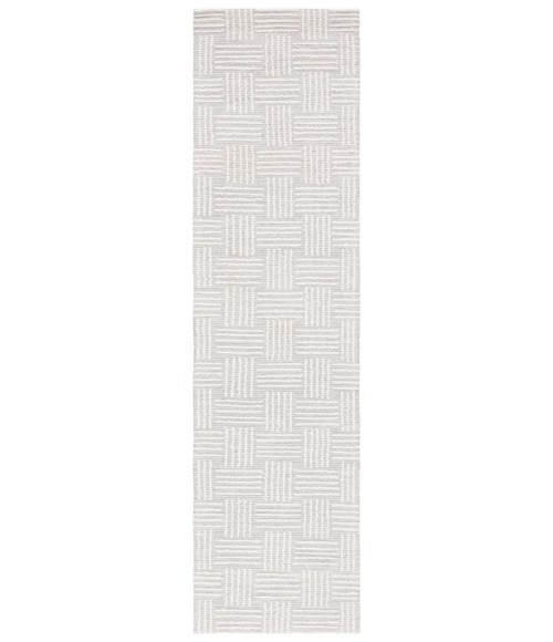 Safavieh Ebony Light Grey / Ivory EBN355 2 ft. 3 in. X 9 ft. Runner Rug