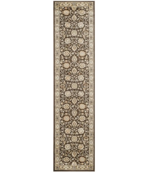 Safavieh Florenteen Brown / Ivory FLR125 2 ft. X 8 ft. Runner Rug
