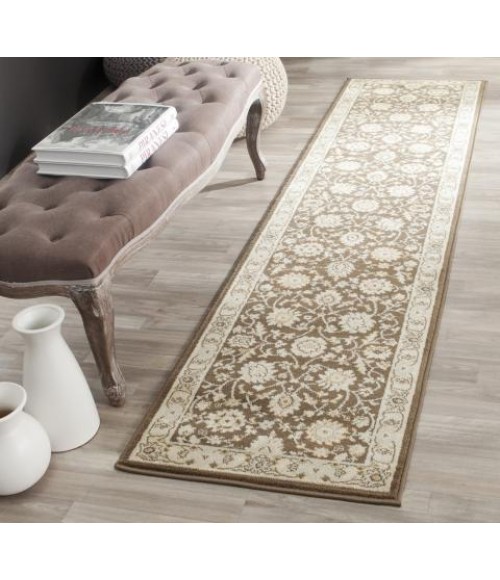 Safavieh Florenteen Brown / Ivory FLR125 2 ft. X 8 ft. Runner Rug