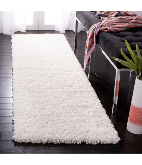 Safavieh Fontana Shag Ivory Rug FNT800 2 ft. 3 in. X 22 ft. Runner - Rugs Town Safavieh Fontana Shag Ivory FNT800 2 ft. 3 in. X 22 ft. Runner Rug