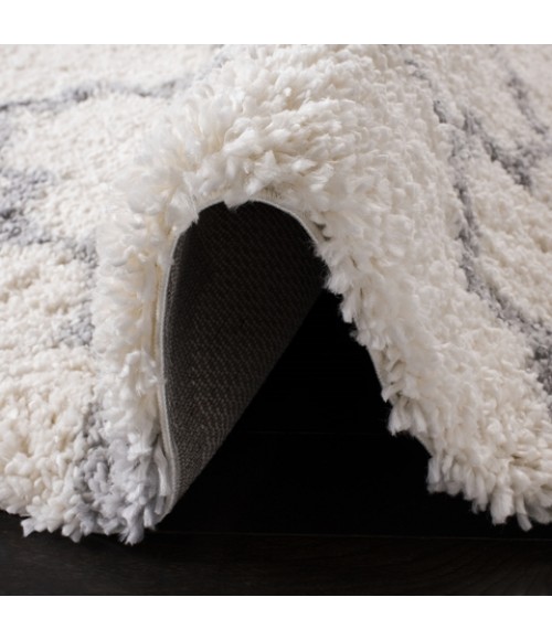 Safavieh Fontana Shag  Cream / Grey FNT818 9 ft. X 12 ft. Rectangle Rug