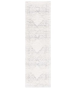 Safavieh Fontana Shag  Ivory / Grey FNT827 2 ft. 3 in. X 8 ft. Runner Rug