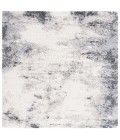Safavieh Fontana Shag  Ivory / Grey FNT831 6 ft. 7 in. X 6 ft. 7 in. Square Rug