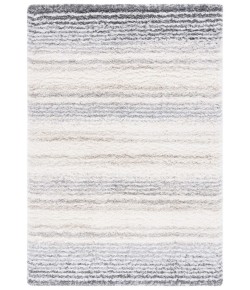 Safavieh Fontana Shag  Ivory / Grey FNT832 4 ft. X 6 ft. Rectangle Rug