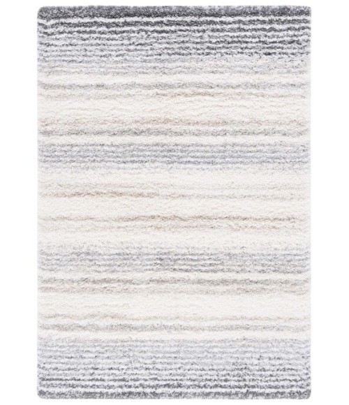 Safavieh Fontana Shag  Ivory / Grey FNT832 4 ft. X 6 ft. Rectangle Rug