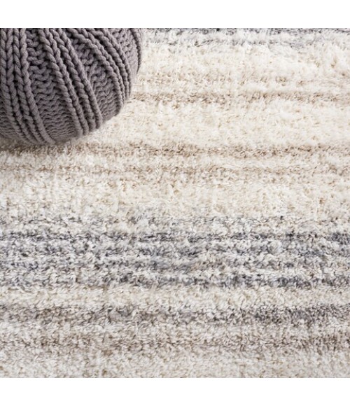 Safavieh Fontana Shag  Ivory / Grey FNT832 4 ft. X 6 ft. Rectangle Rug