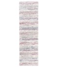 Safavieh Fontana Shag  Ivory / Pink FNT842 2 ft. 3 in. X 12 ft. Runner Rug