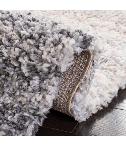 Safavieh Fontana Shag Ivory / Grey Rug FNT852 8 ft. X 10 ft. Rectangle - Rugs Town Safavieh Fontana Shag Ivory / Grey FNT852 8 ft. X 10 ft. Rectangle Rug