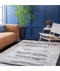 Safavieh Fontana Shag Grey / Ivory Rug FNT890 8 ft. X 10 ft. Rectangle - Rugs Town Safavieh Fontana Shag Grey / Ivory FNT890 8 ft. X 10 ft. Rectangle Rug