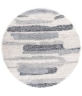 Safavieh Fontana Shag Grey / Ivory Rug FNT890 4 ft. X 4 ft. Round - Rugs Town Safavieh Fontana Shag Grey / Ivory FNT890 4 ft. X 4 ft. Round Rug