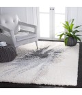 Safavieh Fontana Shag Grey / Ivory Rug FNT894 3 ft. X 5 ft. Rectangle - Rugs Town Safavieh Fontana Shag Grey / Ivory FNT894 3 ft. X 5 ft. Rectangle Rug