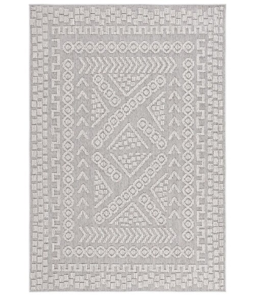 Safavieh Global Grey / Ivory GLB202 4 ft. X 6 ft. Rectangle Rug