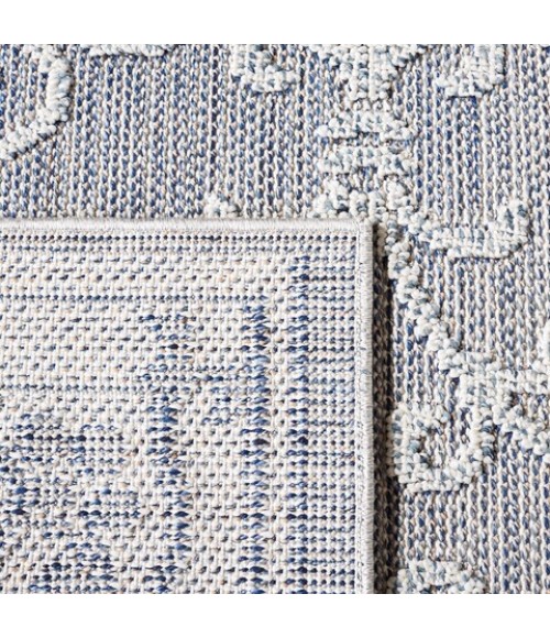Safavieh Global Blue / Grey GLB204 2 ft. 2 in. X 8 ft. Runner Rug