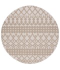 Safavieh Global Beige / Brown GLB206 6 ft. 7 in. X 6 ft. 7 in. Round Rug