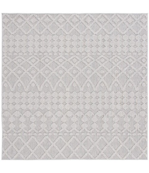 Safavieh Global Grey / Ivory GLB206 6 ft. 7 in. X 6 ft. 7 in. Square Rug