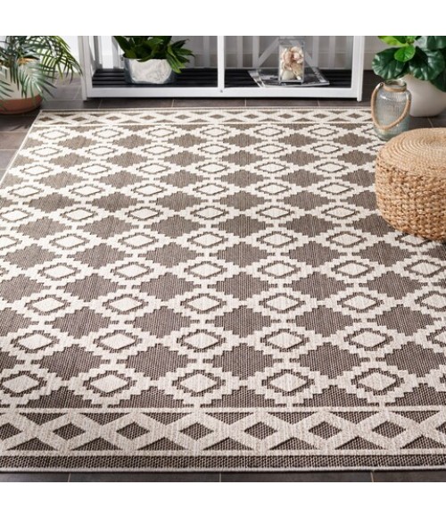 Safavieh Global Beige / Dark Beig GLB208 9 ft. X 12 ft. Rectangle Rug