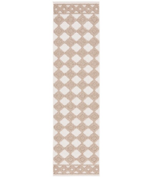Safavieh Global Beige / Brown GLB208 2 ft. 2 in. X 8 ft. Runner Rug