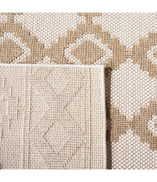 Safavieh Global Beige / Brown GLB208 4 ft. X 6 ft. Rectangle Rug