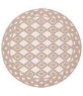 Safavieh Global Beige / Brown GLB208 6 ft. 7 in. X 6 ft. 7 in. Round Rug